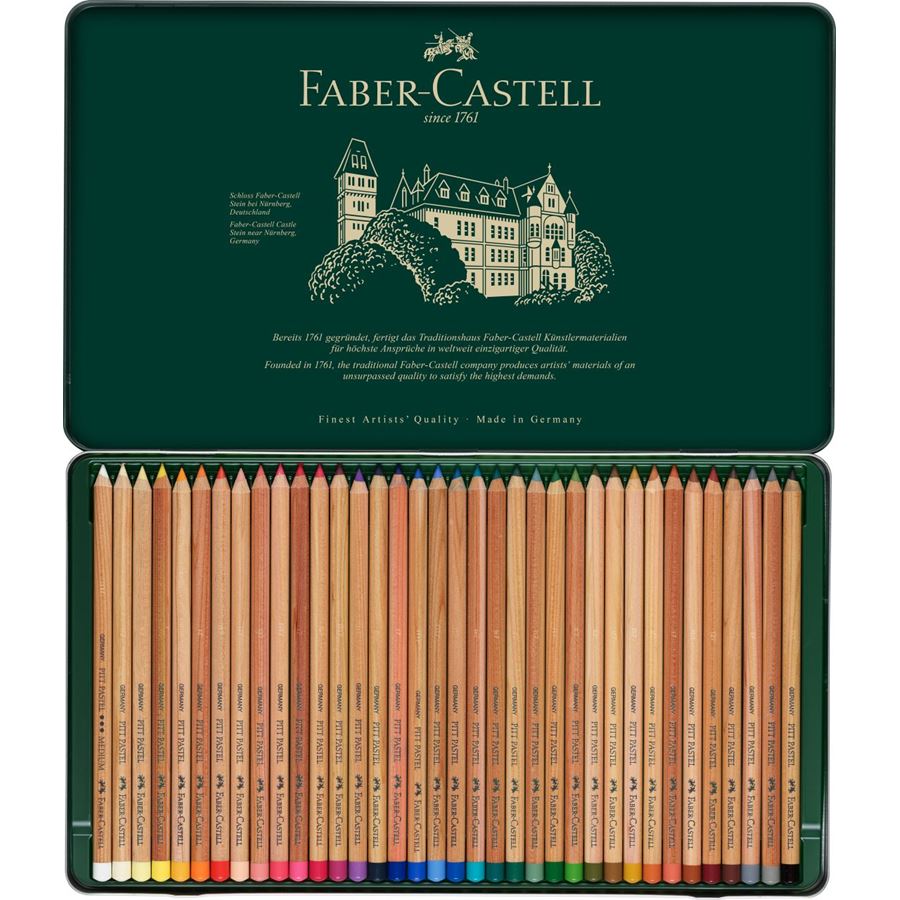 Faber-Castell PITT Pastel Pencil Set of 36 — lead extended