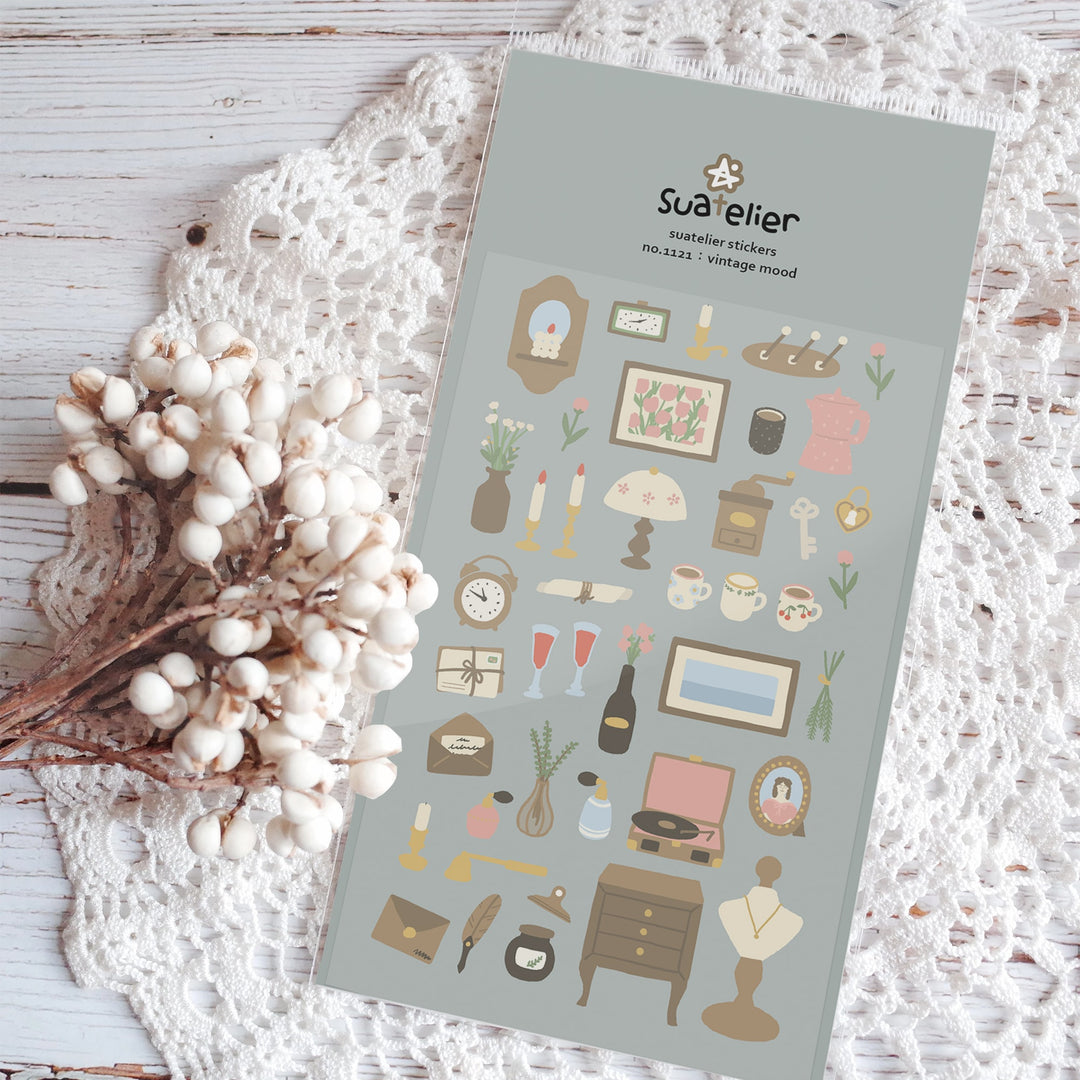 Suatelier Daily Deco Stickers - Vintage Mood Sticker — front view