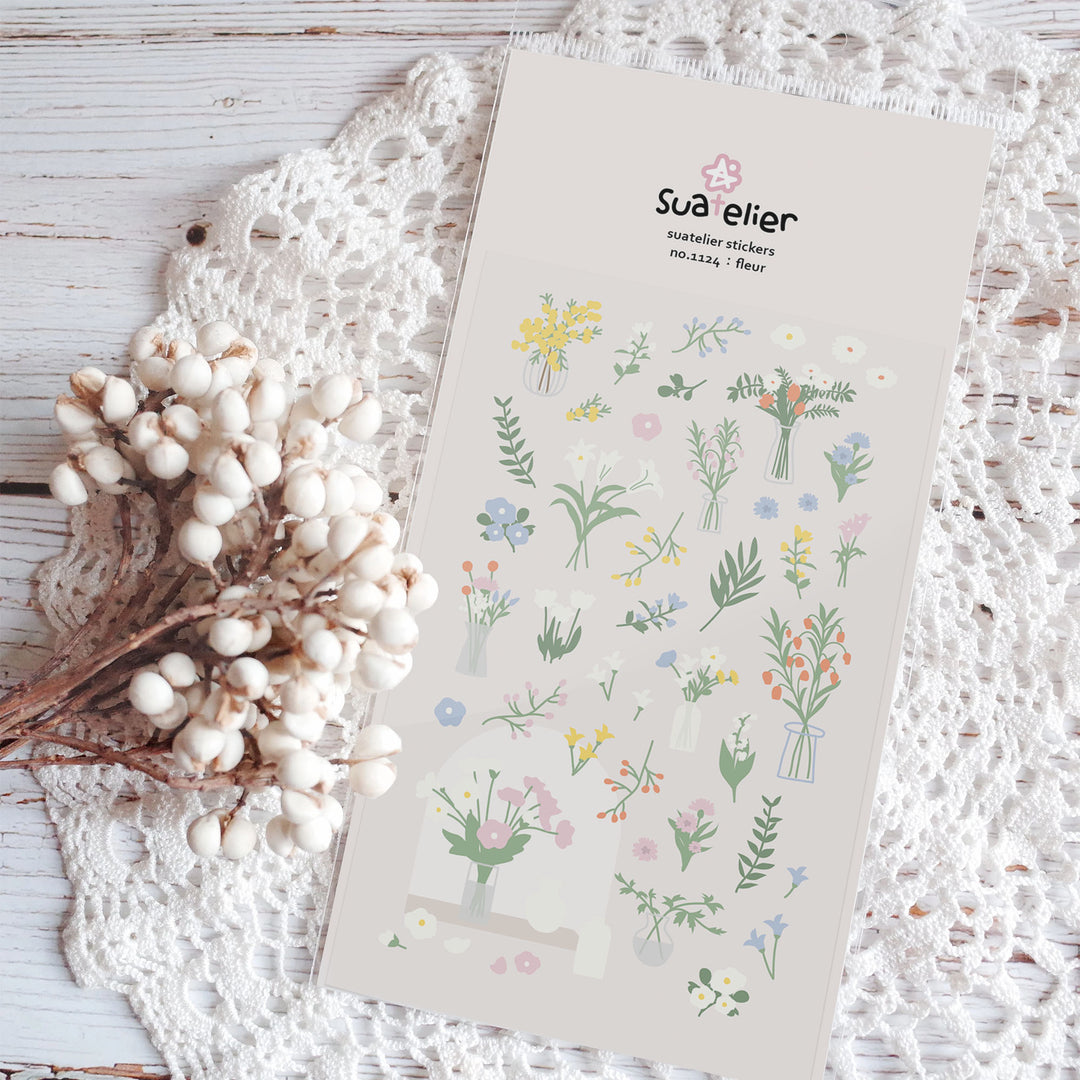 Suatelier Daily Deco Sticker - Fleur Sticker — front view