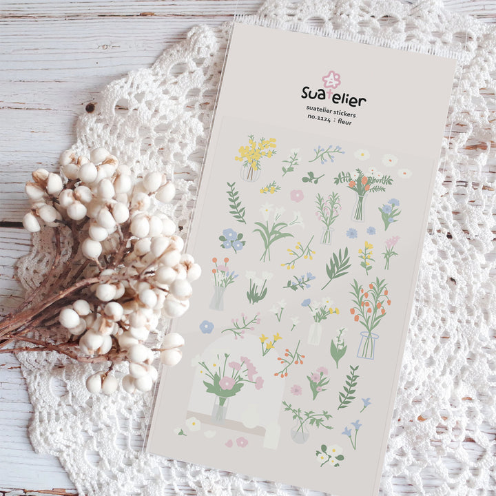 Suatelier Daily Deco Sticker - Fleur Sticker — front view