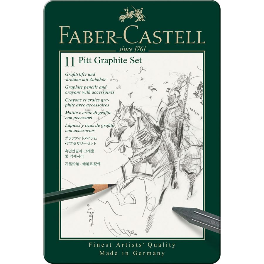 Faber-Castell PITT Graphite Set of 11 — capped