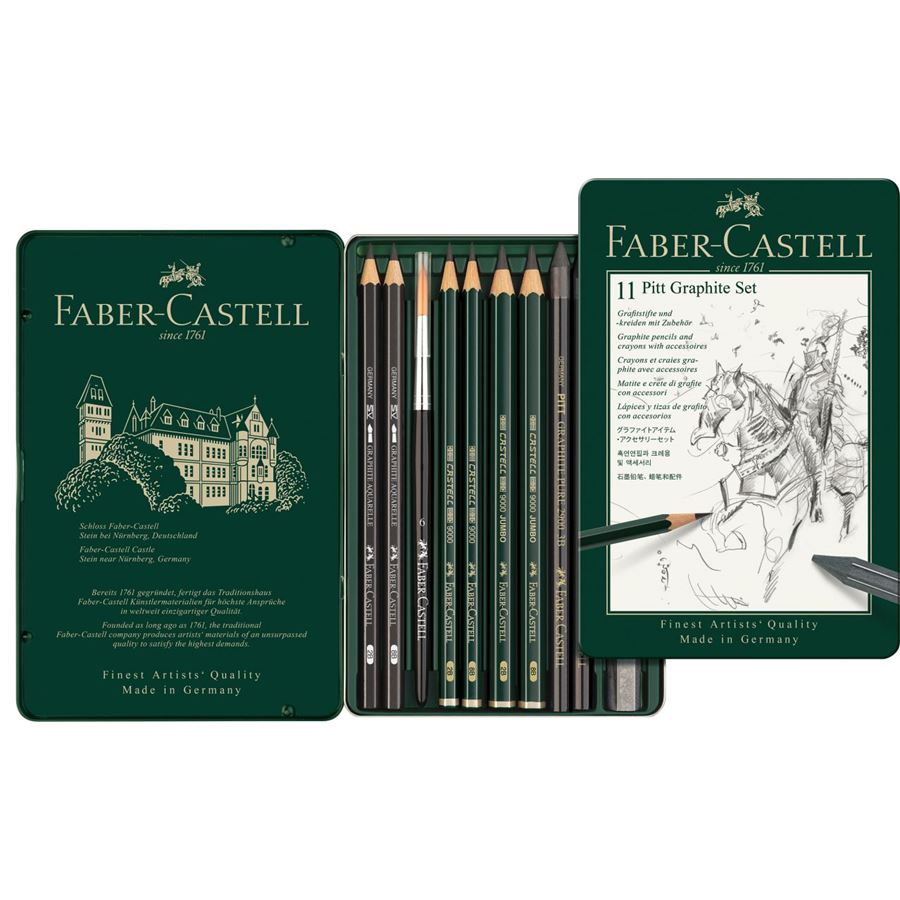 Faber-Castell PITT Graphite Set of 11 — lead extended