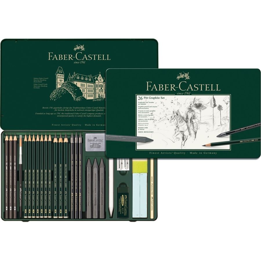 Faber-Castell PITT Graphite Set of 26 — lead extended