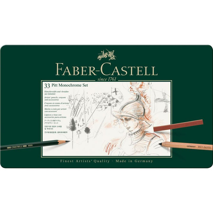 Faber-Castell PITT Monochrome Set of 33 — capped
