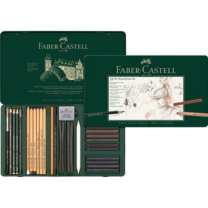 Faber-Castell PITT Monochrome Set of 33 — lead extended