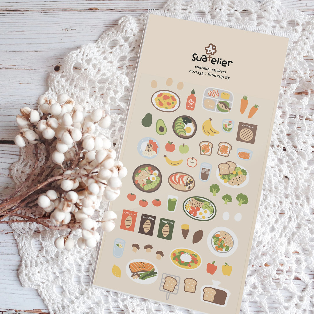 Suatelier Daily Deco Sticker -Food Trip #5 Sticker — front view