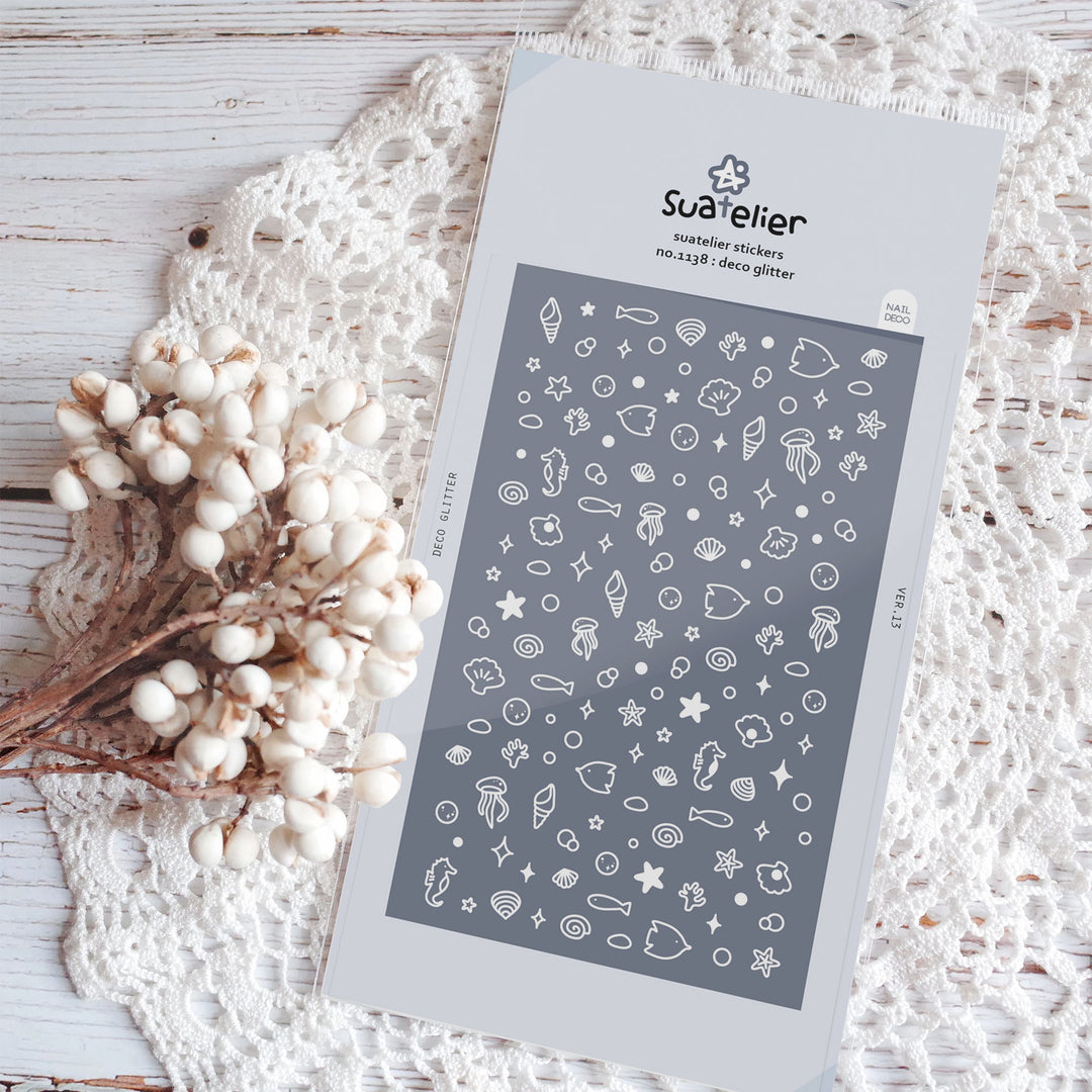 Suatelier Daily Deco Sticker - Deco Glitter Sticker — front view