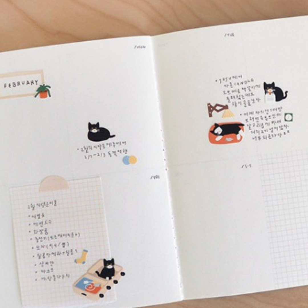 Suatelier Daily Deco Sticker - Cat&