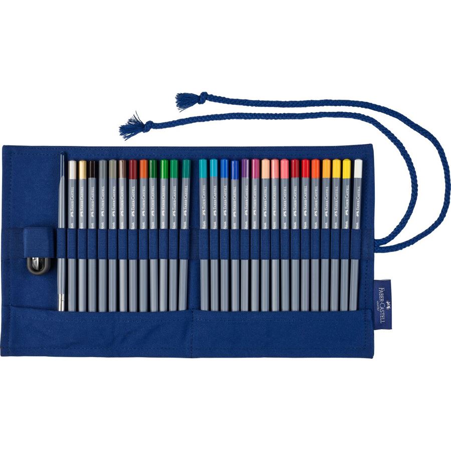 Faber-Castell Goldfaber Aqua Watercolour Pencil Roll — lead extended