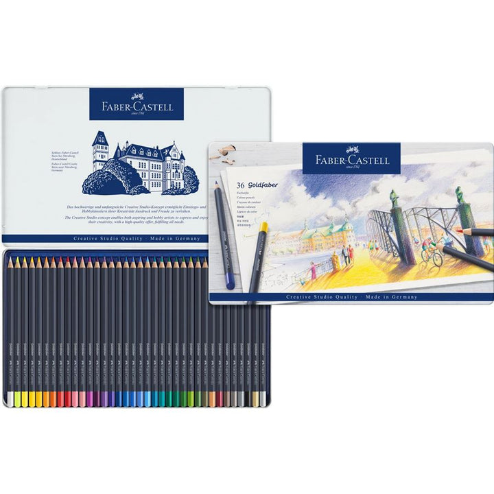 Faber-Castell Goldfaber Colour Pencil Tin of 36 — tip detail