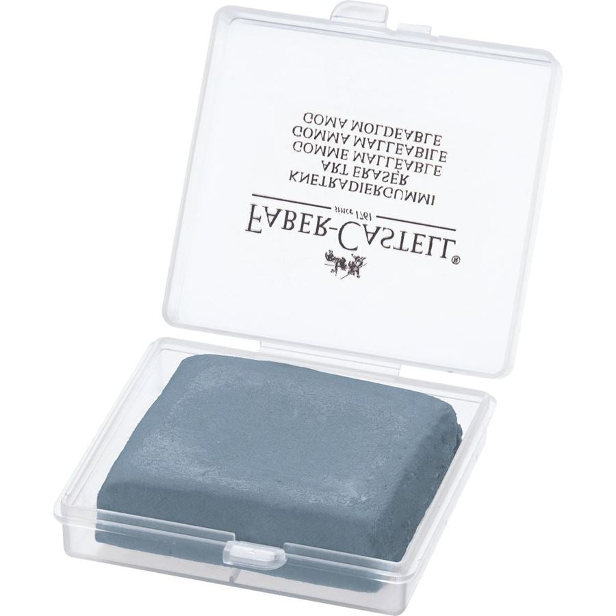Faber-Castell Kneadable Eraser In Plastic Box (Grey) — side view