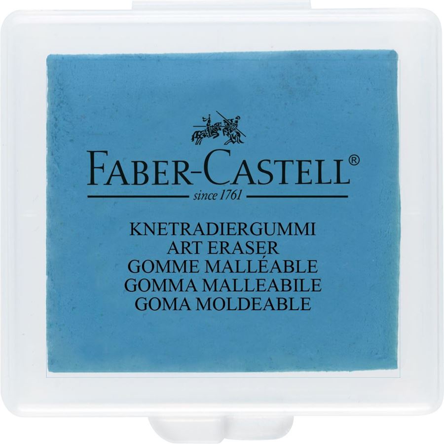 Faber-Castell Kneadable Eraser In Plastic Box — with packaging