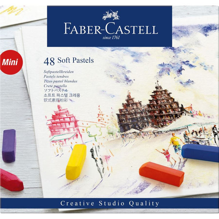 Faber-Castell Creative Studio Soft Pastels Mini Set of 48 — front view