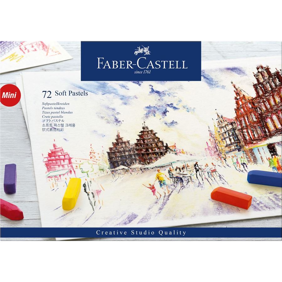 Faber-Castell Creative Studio Soft Pastels Mini Set of 72 — front view