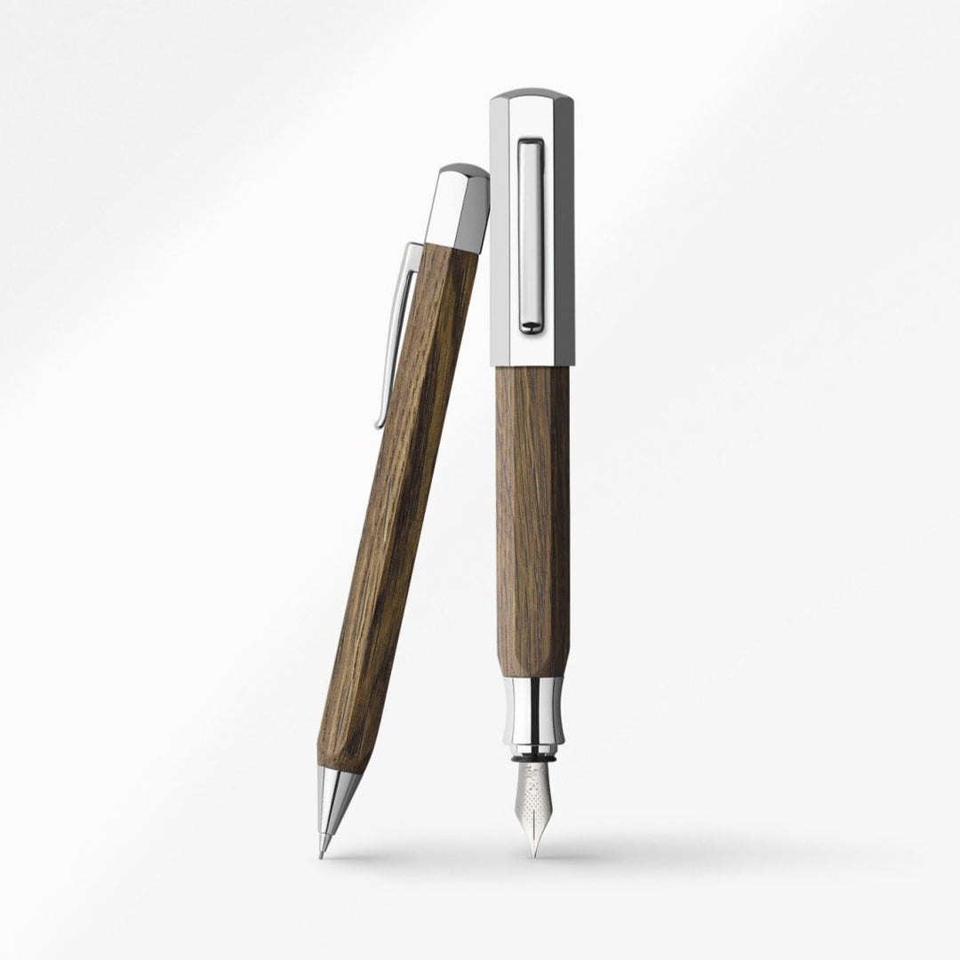 Faber-Castell Ondoro Twist Pencil Smoked Oak — with packaging