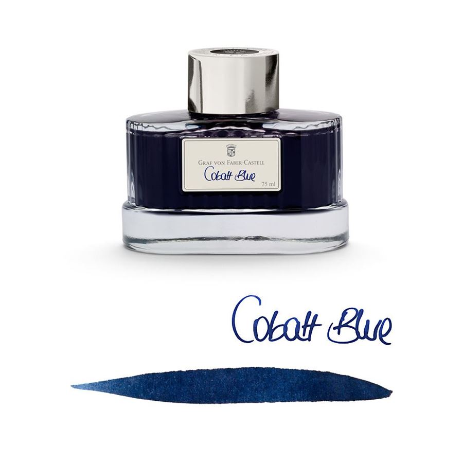 Graf Von Faber-Castell Ink Bottle 75ml (Document proofed) — colour swatch on paper