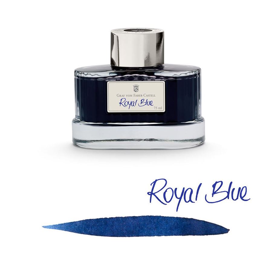 Graf Von Faber-Castell Ink Bottle 75ml (Document proofed) — flat lay