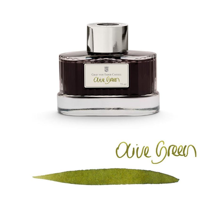 Graf Von Faber-Castell Ink Bottle 75ml (Document proofed) — flat lay