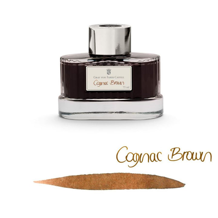 Graf Von Faber-Castell Ink Bottle 75ml (Document proofed) — flat lay