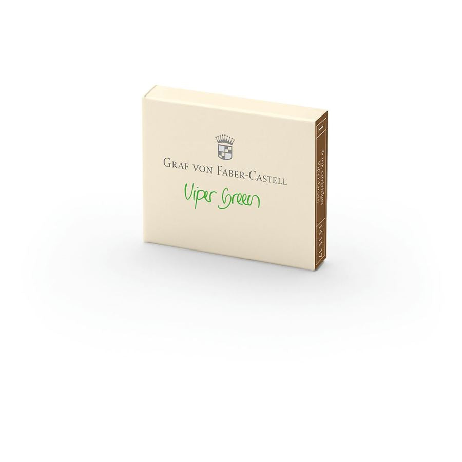Graf Von Faber-Castell 6 Ink Cartridge (Document proofed) — flat lay