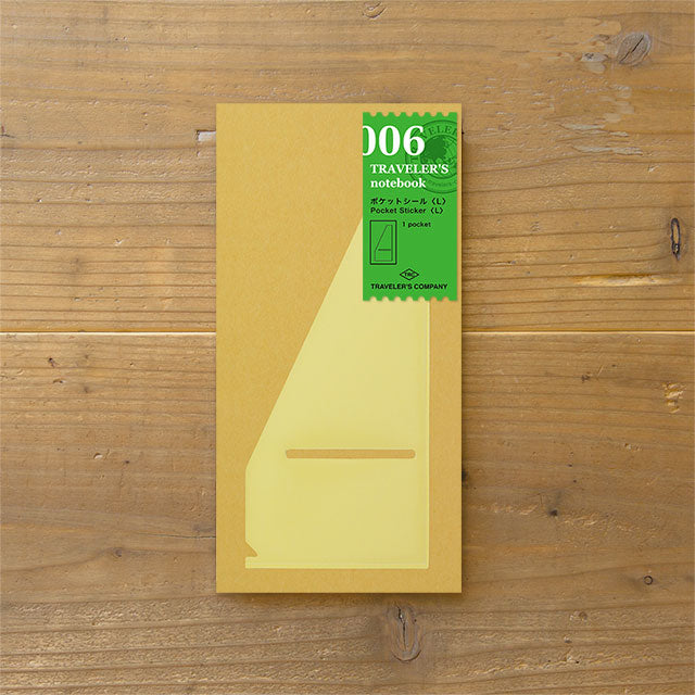 TRAVELER'S notebook Refill 006 (Regular Size) - Pocket Sticker <L> — front cover