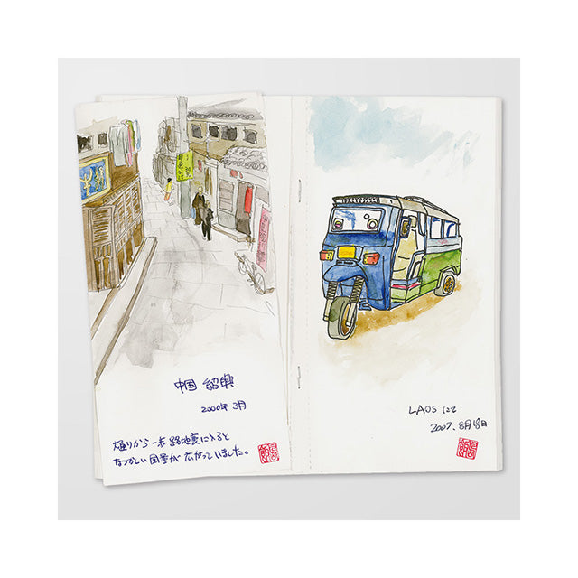 TRAVELER'S notebook Refill 012 (Regular Size) - Sketch Paper — open spread