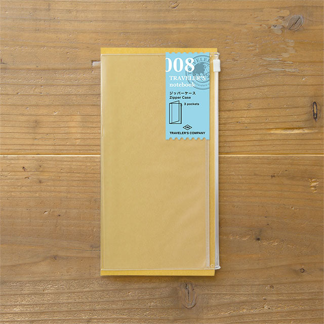TRAVELER'S notebook Refill 008 (Regular Size) - Zipper Case — front cover