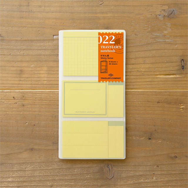 TRAVELER'S notebook Refill 022 (Regular Size) - Sticky Notes — front cover