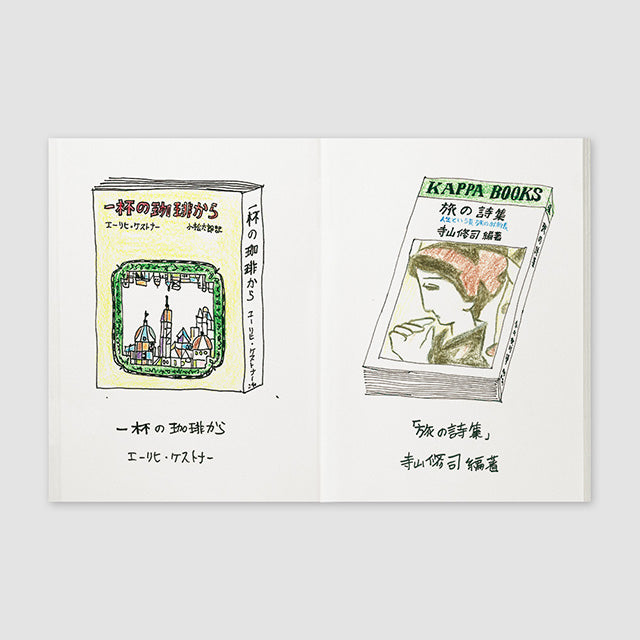 TRAVELER'S notebook Refill 008 (Passport Size) - Sketch Paper — open spread