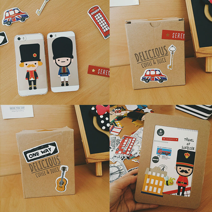 Suatelier Travel Luggage Sticker Pack - Toy Soldiers — close-up