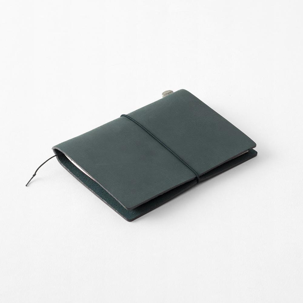 TRAVELER'S notebook Starter Kit (Passport Size) - Blue — side view