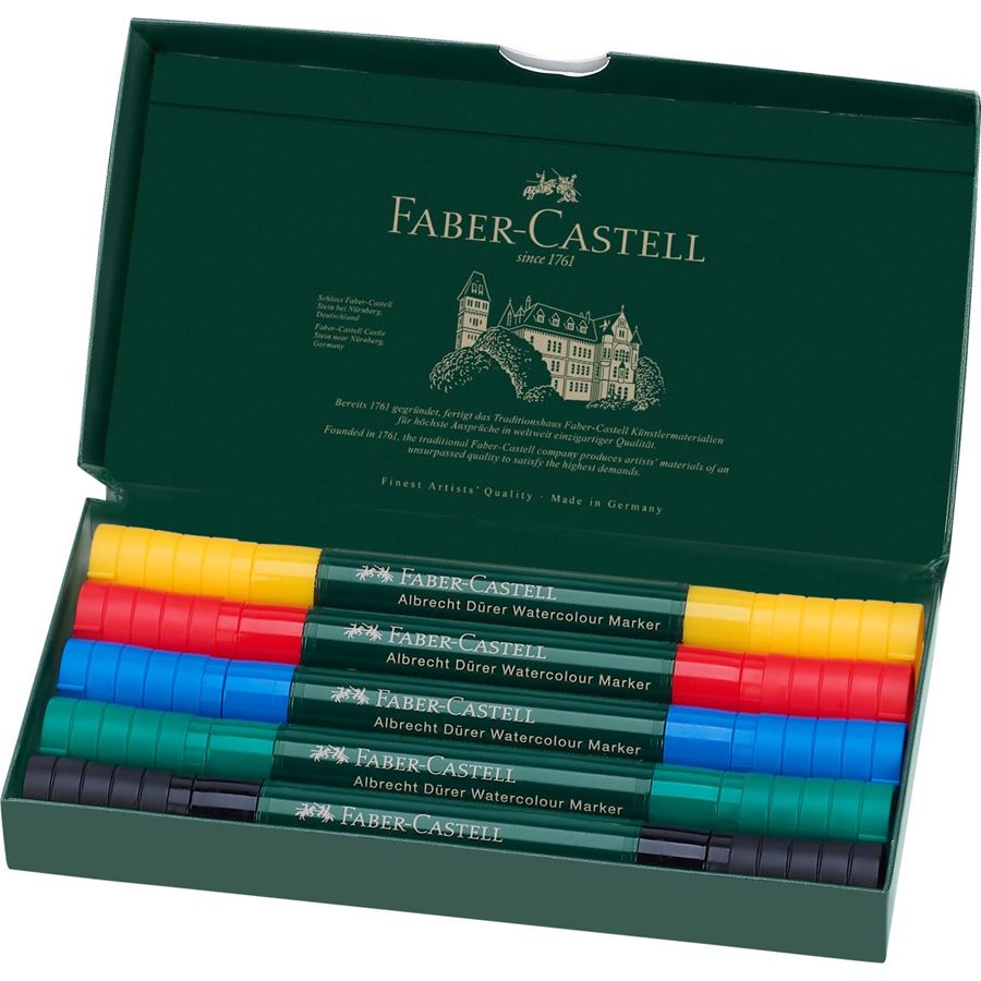 Faber-Castell Albrecht Dürer Watercolour Marker Gift Set of 5 — side view