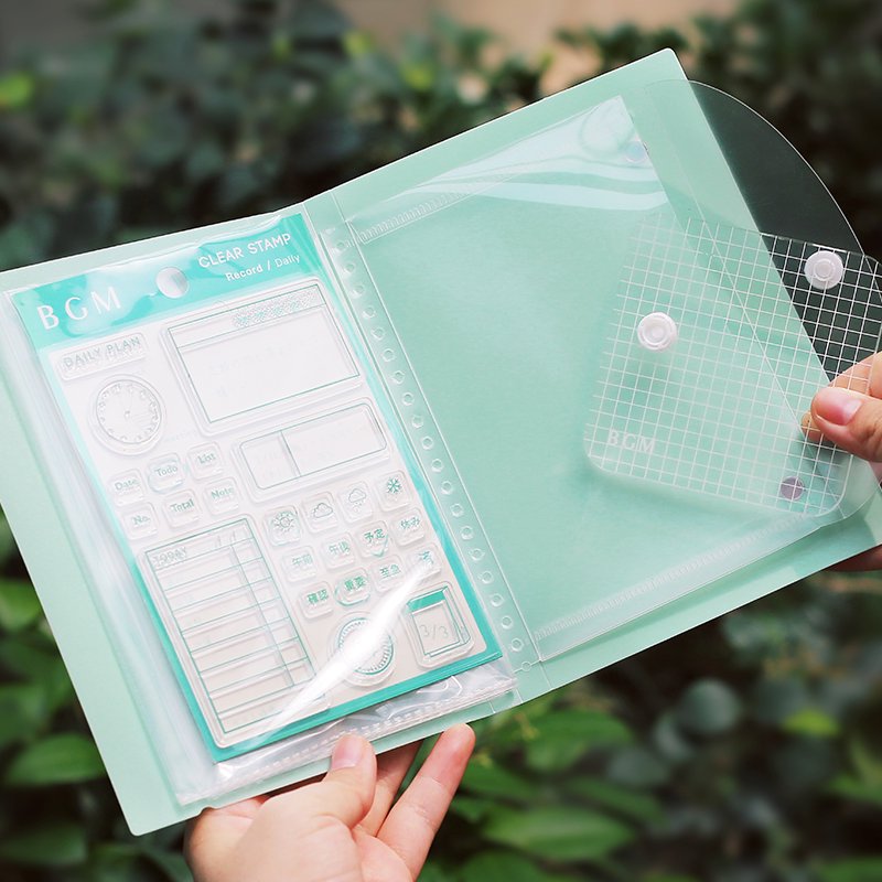 BGM Clear Stamp File Swallow — with packaging
