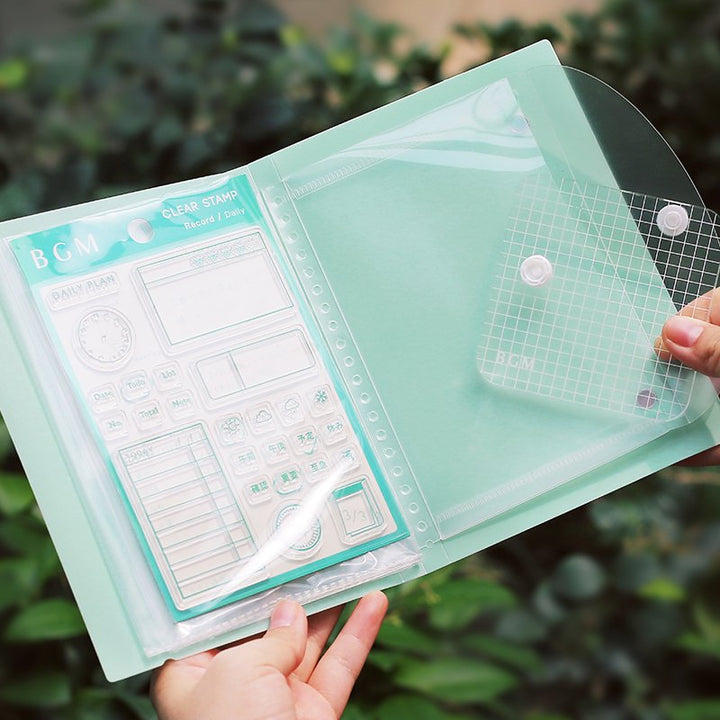 BGM Clear Stamp File Swallow — with packaging