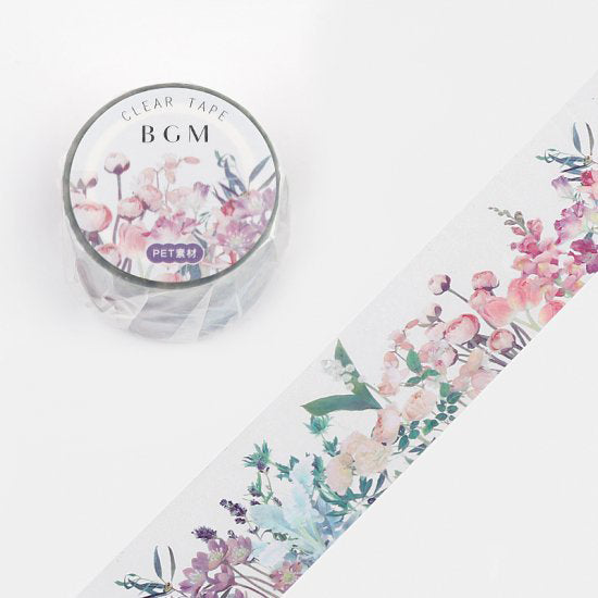 BGM Morning Garden Clear Tape — roll front