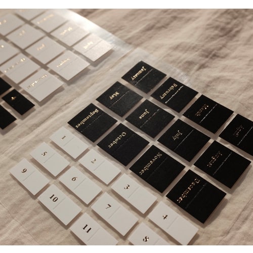 Suatelier Plain 44 Sticker — with packaging