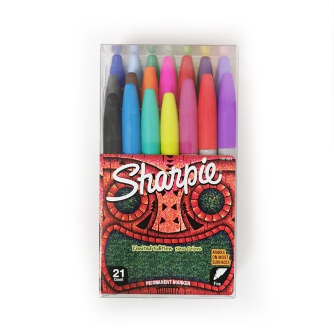 Sharpie® Fine Point Permanent Markers Assorted Limited Edition Set of 21 — front view