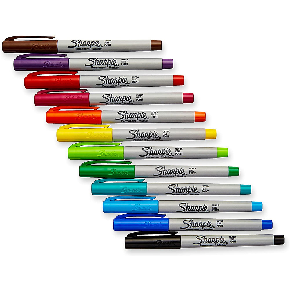 Sharpie® Ultra-Fine Marker Pack of 12 with Case — side view