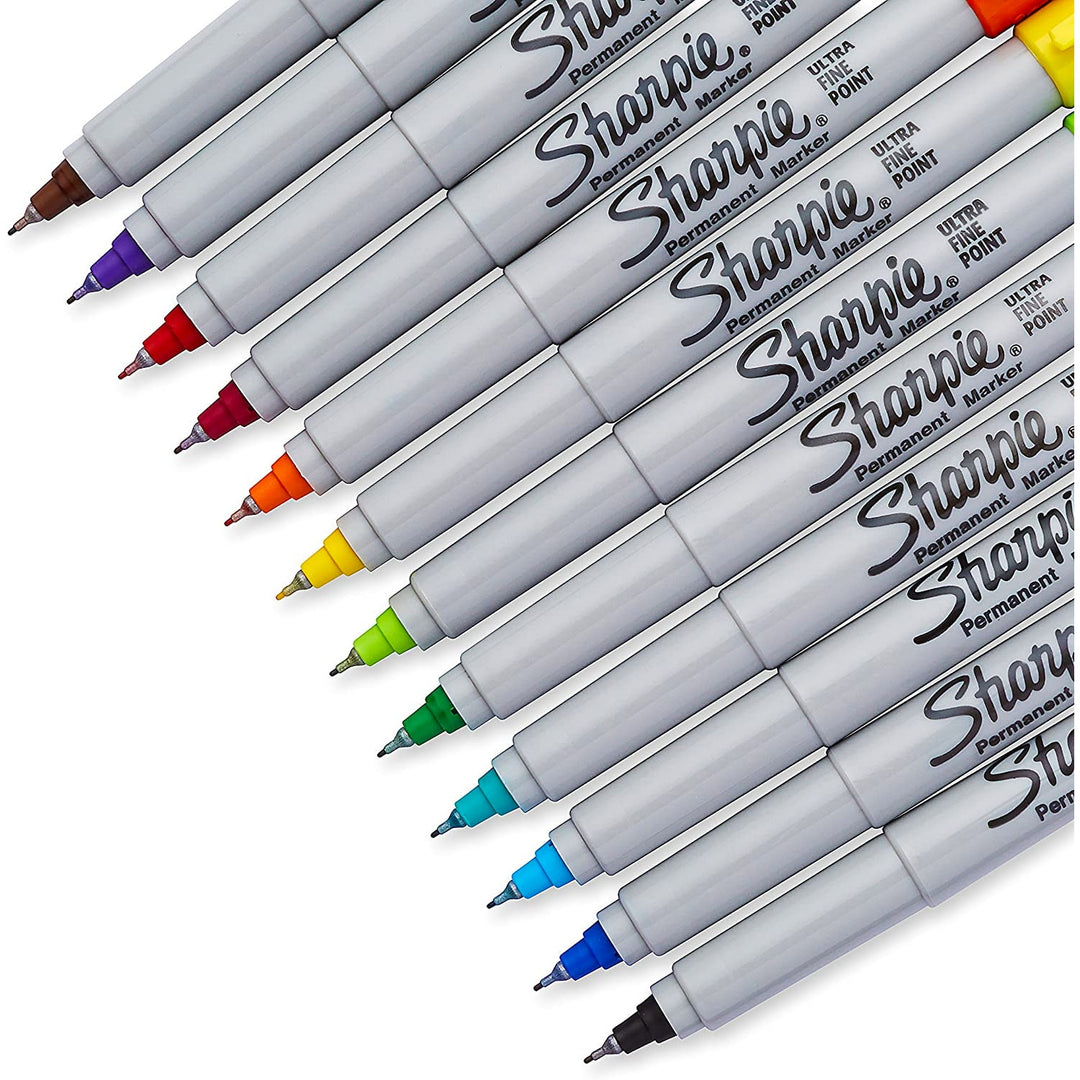 Sharpie® Ultra-Fine Marker Pack of 12 with Case — detail view