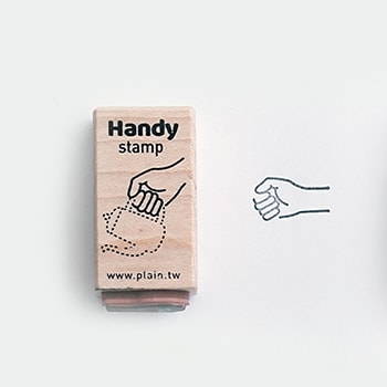 Plain Stationery Handy Stamp - A — side view