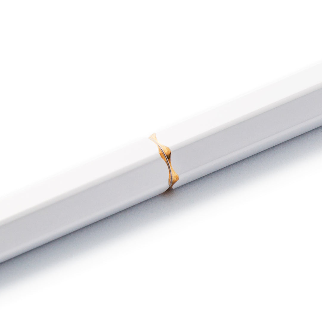 Ystudio Brassing Portable Ballpoint Pen White — tip detail