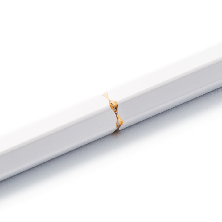 Ystudio Brassing Portable Ballpoint Pen White — tip detail