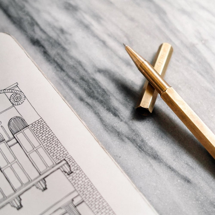 Ystudio Classic Rollerball Pen — with packaging