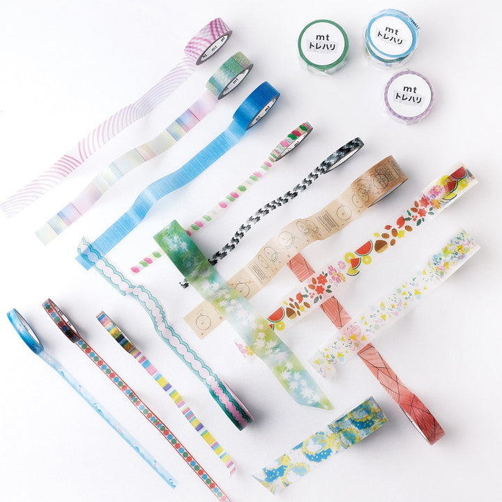 MT Trehari Washi Tape Zipper (Fab Tracing Paper) — pattern detail