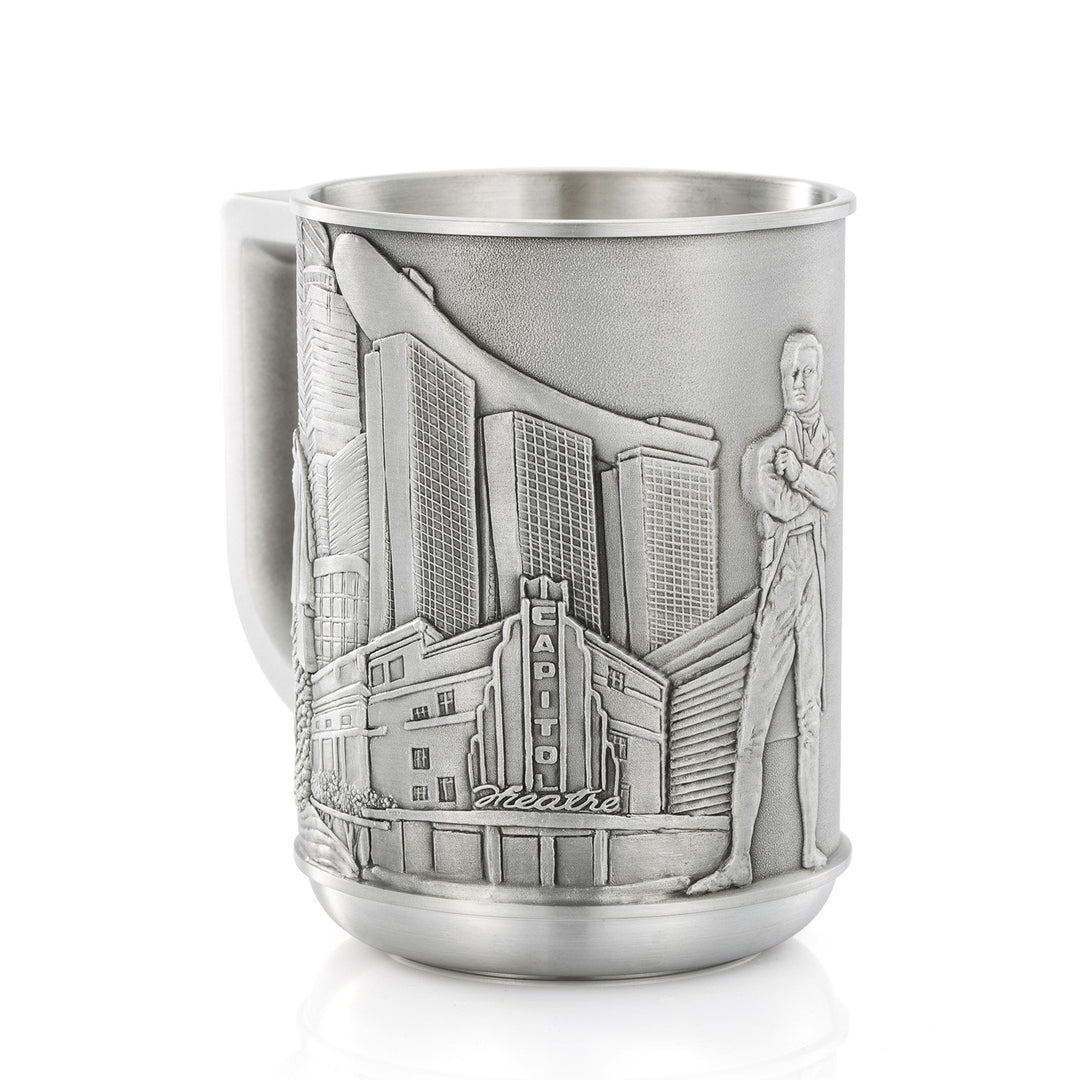 Royal Selangor Civic District Tankard — bottle at angle