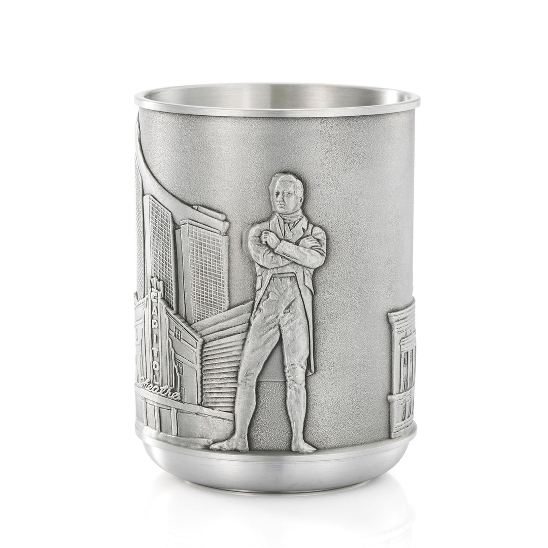 Royal Selangor Civic District Tankard — cap detail