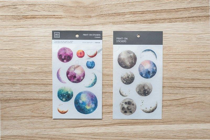 Mu Craft Print-On Sticker Planets 026 — front view