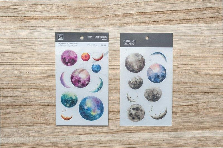 Mu Craft Print-On Sticker Planets 026 — front view