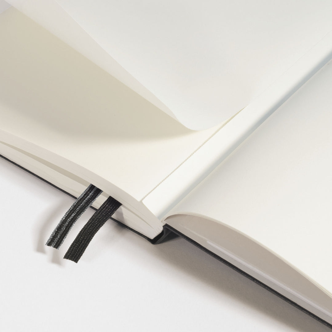 Leuchtturm1917 A5 Medium Hardcover Notebook - Dotted / Vanilla — spine view