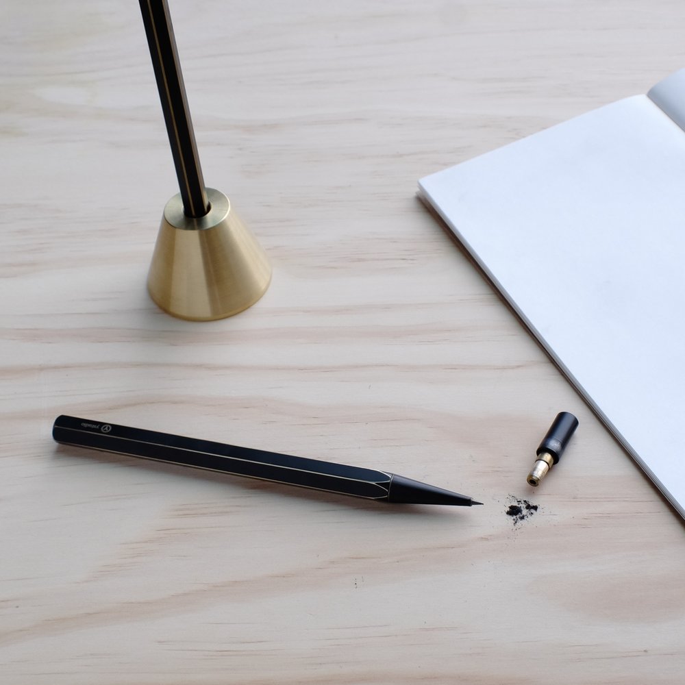 Ystudio Brassing Sketching Pencil — writing at an angle